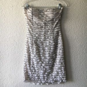 Strapless Mini Dress with Ruffles